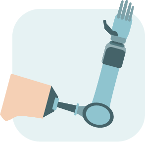 Icone de prothèse de membre supérieur